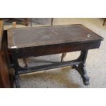 Georgian rosewood writing table for restoration, 92cm wide