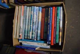Box containing quantity of various hard back books inc local interest, railway etc