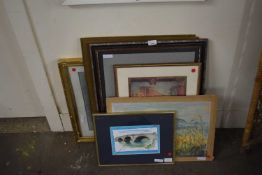 Quantity of assorted framed and unframed pictures