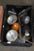 Box containing a quantity of various vehicle lights etc