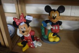 Two Disney figures