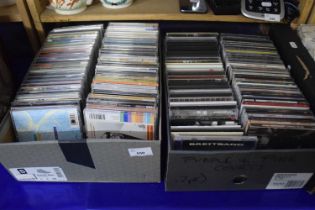 Two boxes of various CD's