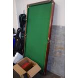 Billiards/pool table and cues