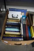 Box containing various vintage books