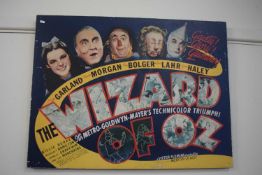 Decorative wall canvas reproducing the cinema poster for The Wizard of Oz