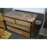 Vintage wooden drawer unit