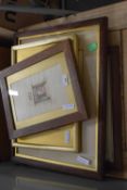 Quantity of framed Norwich architectural studies