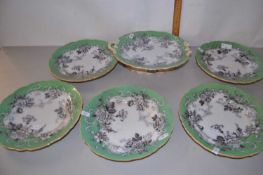 Quantity of Kaolin ware plates and tazza