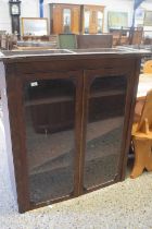 Top section of a 19th Century mahogany bureau bookcase, 110cm wide, sold for repair