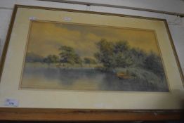 Harrison, study of a Broadland scene, signed and dated 1878, watercolour, framed and glazed