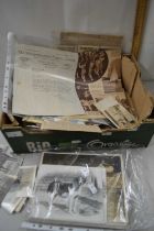 Box of various postcards of fox hunting interest plus other assorted ephemera