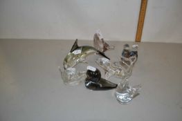 A collection of various Art Glass animals