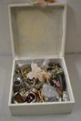 Small case of costume jewellery