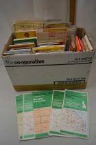 Box of various Ordnance Survey and other maps