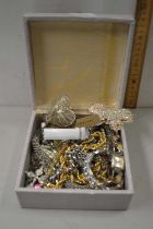 Small case of costume jewellery