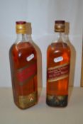 Two bottles of Johnnie Walker Red Label Scotch Whisky