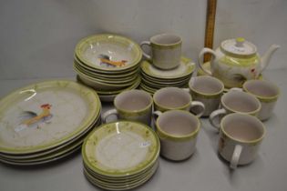 Quantity of Scotts of Stow chicken decorated table wares