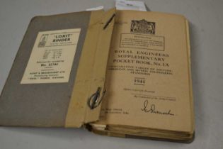 Military Interest - Royal Engineers Supplementary Pocket Book No 1A, circa 1944