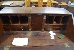 Georgian mahogany bureau 91cm wide