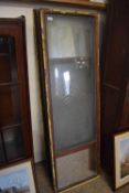 A set of four late 19th or early 20th Century mirrored and frosted glass door panels, 52 x 163cm