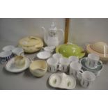 Collection of Susie Cooper table wares to include covered vegetable dishes, coffee cans and