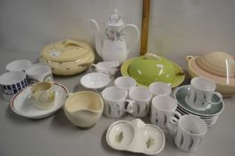 Collection of Susie Cooper table wares to include covered vegetable dishes, coffee cans and