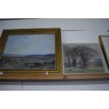 Mixed Lot: 20th Century school study Trees in Winter on Eaton Links by Paul Smyth together with a