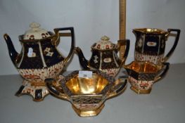 Quantity of gold lustre finish tea wares