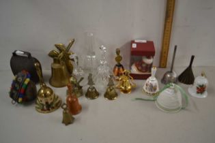 Collection of various novelty table and wall bells