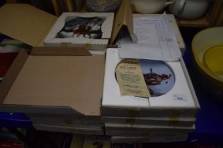 Approx 19 boxed collectors plates "Mystic Warrior" series