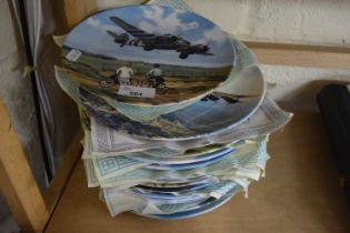 Quantity of various military aviation interest collectors plates