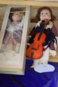 Boxed collectors doll and one other