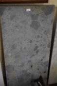 A grey marble slab