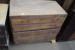 A four drawer chest of drawers (a/f)