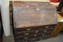 A mahogany bureau (a/f)