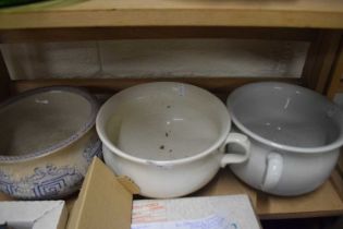 Three various chamber pots