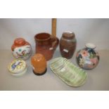 Mixed Lot: Various ceramics and other items to include ginger jars, pottery mug etc