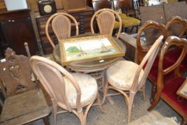 Conservatory table and four chairs