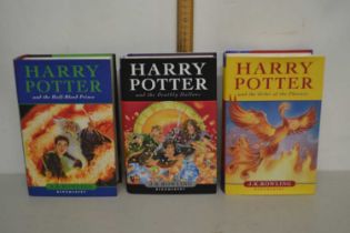 J.K Rowling - Harry Potter and the Order of the Pheonix, Harry Potter and the Deathly Hallows, Harry
