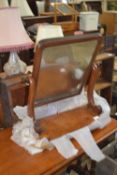 Victorian mahogany framed swing dressing table mirror