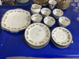 Quantity of Sutherland floral decorated tea wares