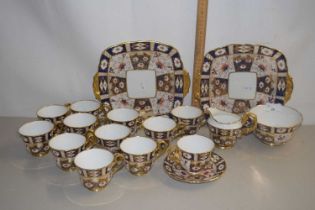 Quantity of Imari pattern tea wares