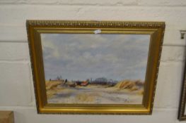 Shirley Cole, study of Walberswick Nr Southwold, oil on board