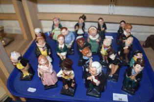 A collection of Royal Doulton Dickens ware figures