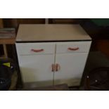 Retro cream painted kitchen cabinet, 82cm wide