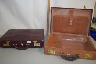 Two leather briefcases