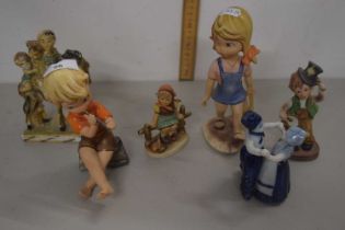 Group of Hummel figures and others similar