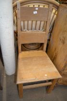 A limed oak dining chair