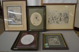 Group of five various prints and pictures after Louis Wain