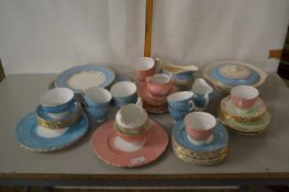 A quantity of Diane and Springfield pottery tea wares plus further Colclough examples and other